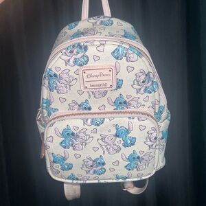 loungefly stitch and angel backpack